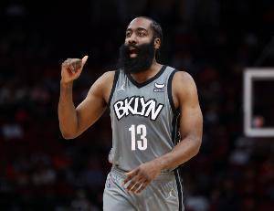 篮网59-65落后于骑士！哈登上半场拿到12分3板6助 罚球9中4